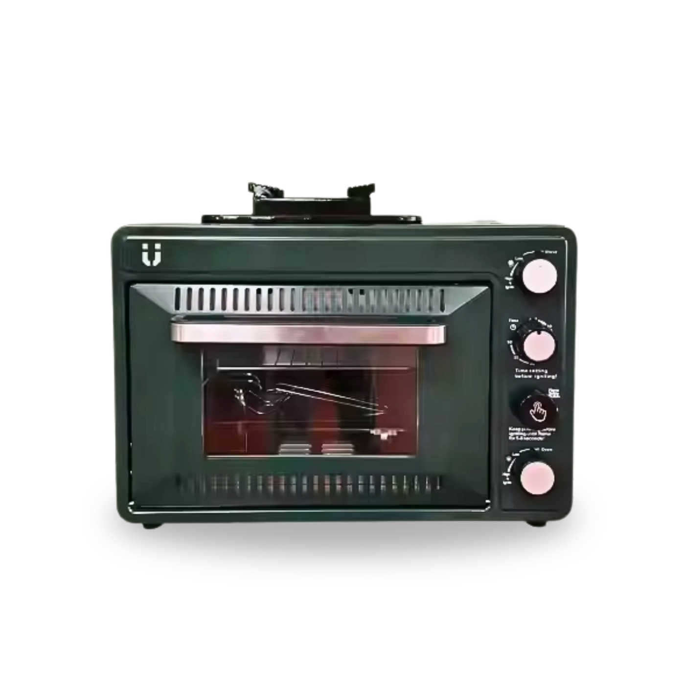 FLUGN FD998 portable outdoor oven and stove in green