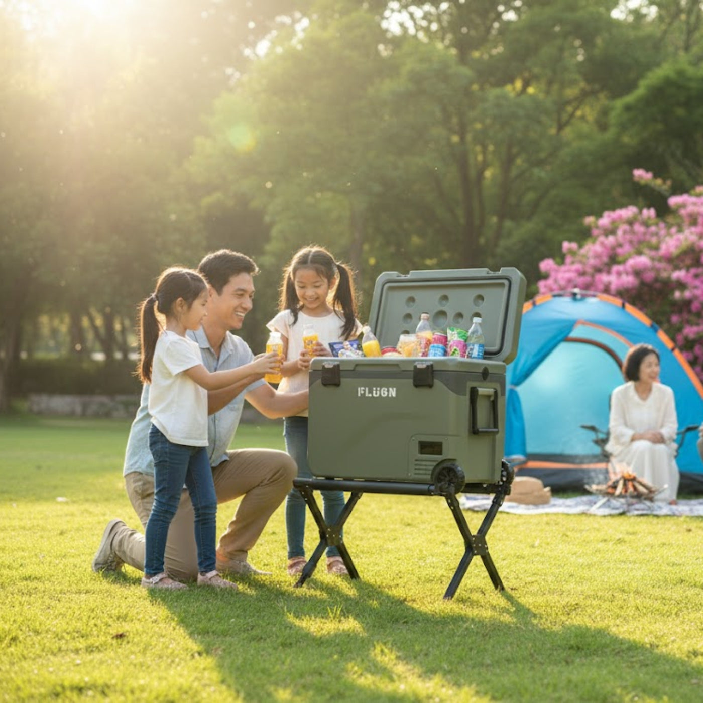 Aluminum elevated stand for cooler boxes and storage
