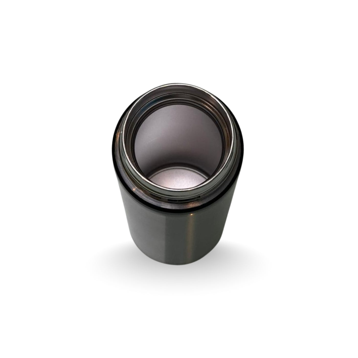 LED digital water bottle black stainless steel