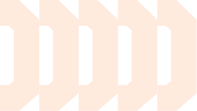 Geometric pattern in orange color on transparent background.