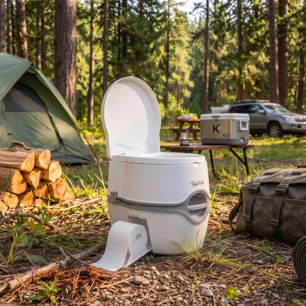 Thetford Porta Potti 565E | Portable Camping Toilet with Electric Flush