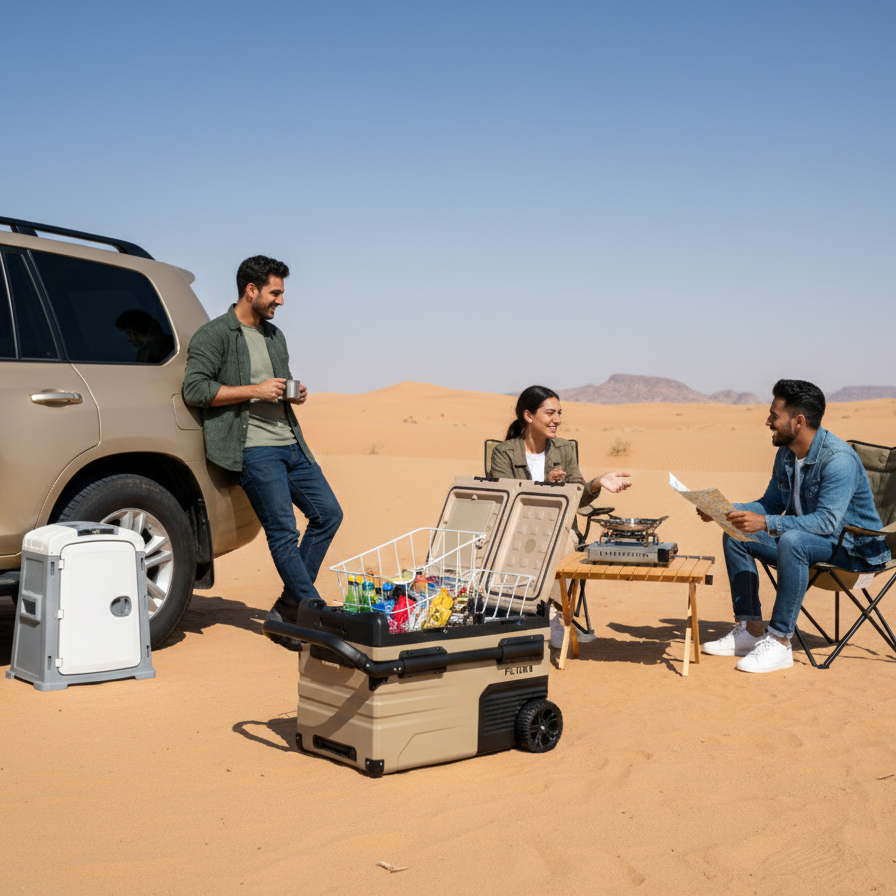 FR38i dual-zone portable fridge freezer for camping and road trips
